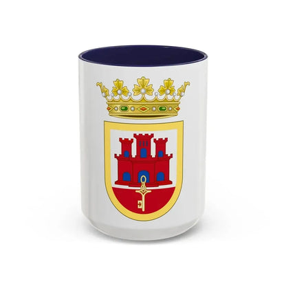 Coat of Arms of San Roque - Accent Coffee Mug 15oz Navy - Go Mug Yourself