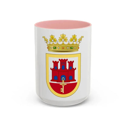 Coat of Arms of San Roque - Accent Coffee Mug 15oz Pink - Go Mug Yourself