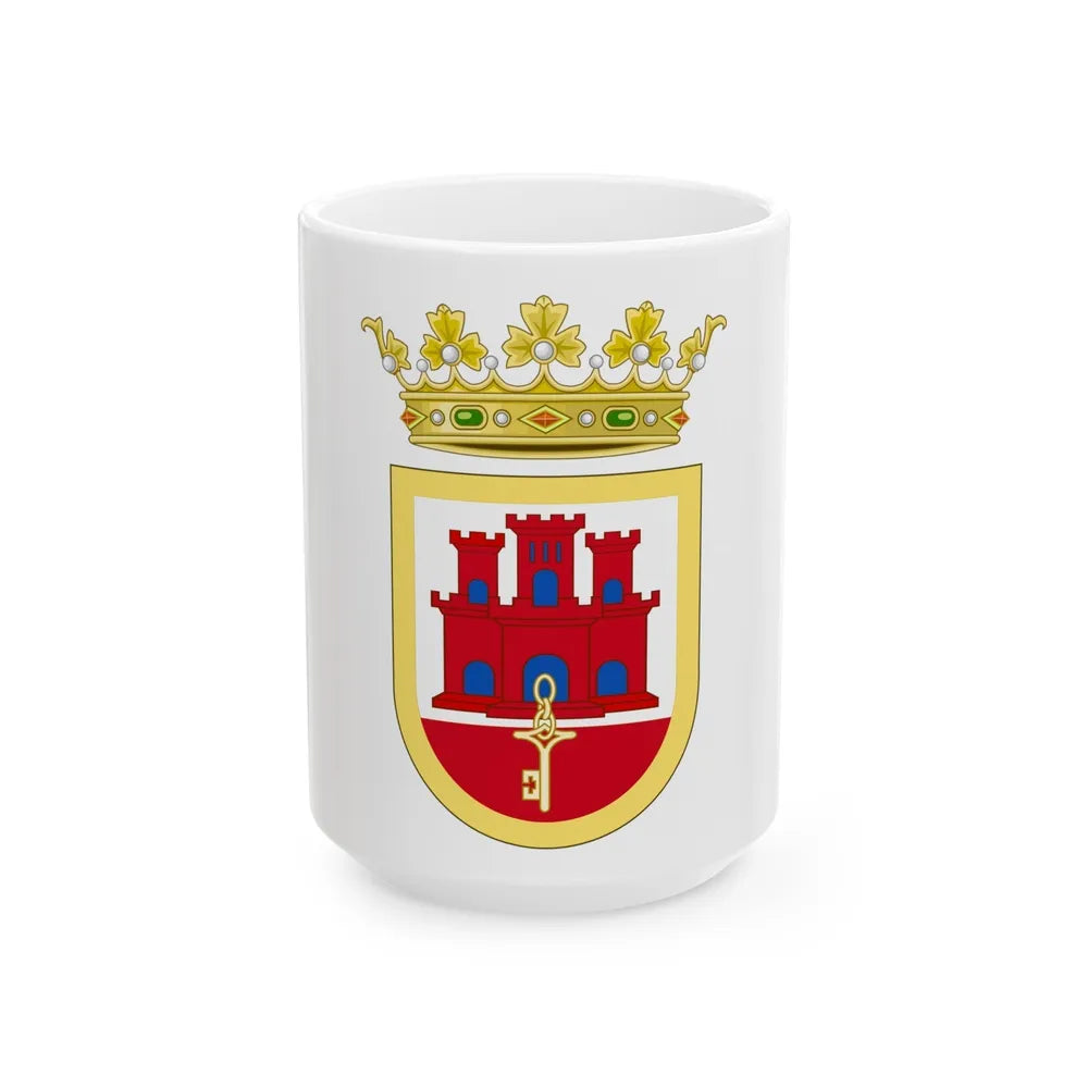 Coat of Arms of San Roque - White Coffee Mug-15oz-Go Mug Yourself