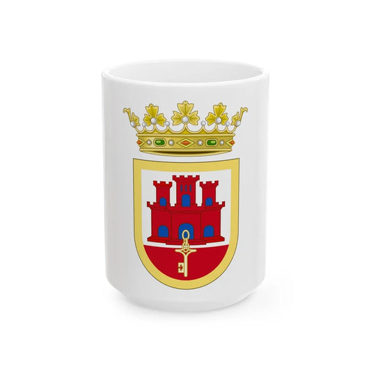 Coat of Arms of San Roque - White Coffee Mug-15oz-Go Mug Yourself