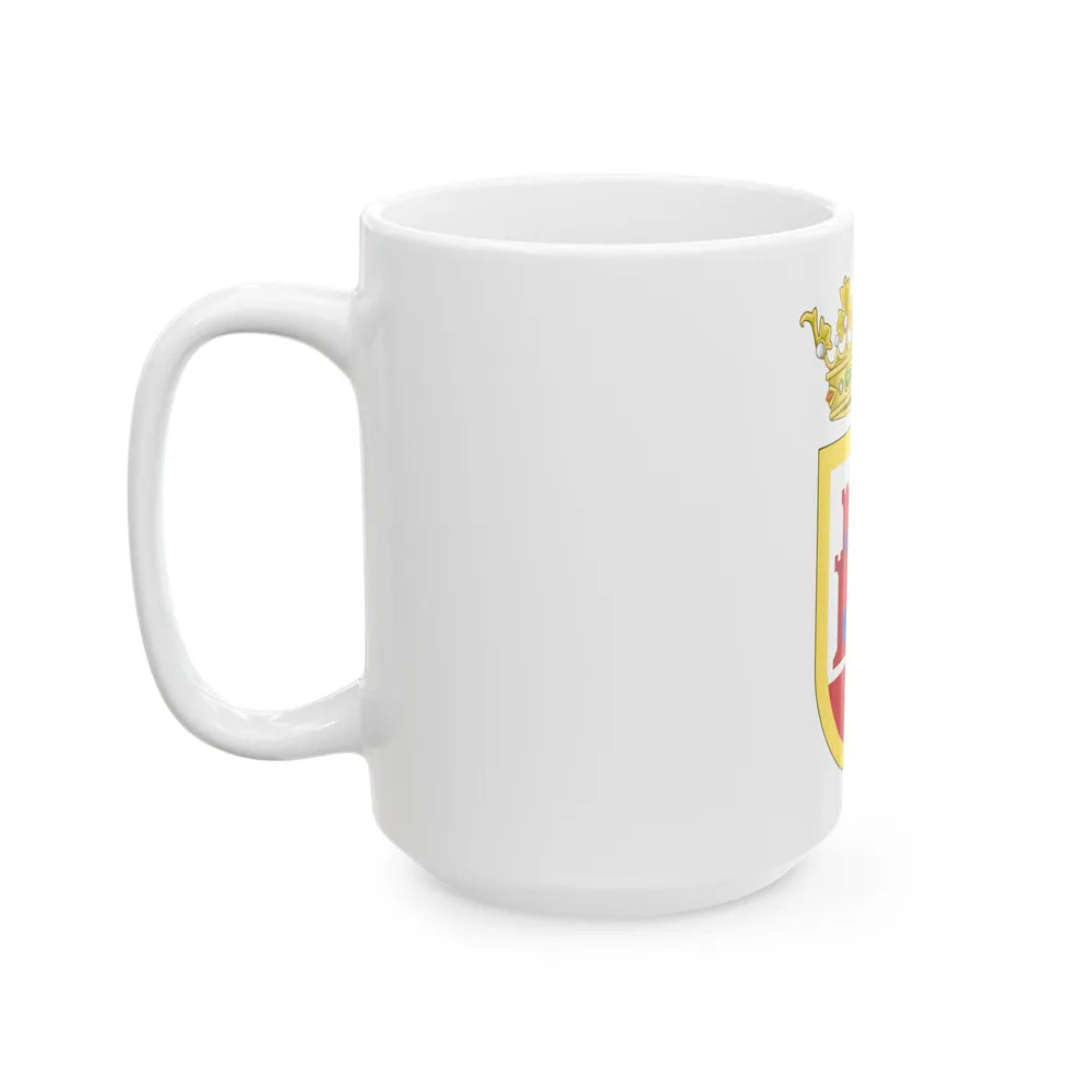 Coat of Arms of San Roque - White Coffee Mug-Go Mug Yourself