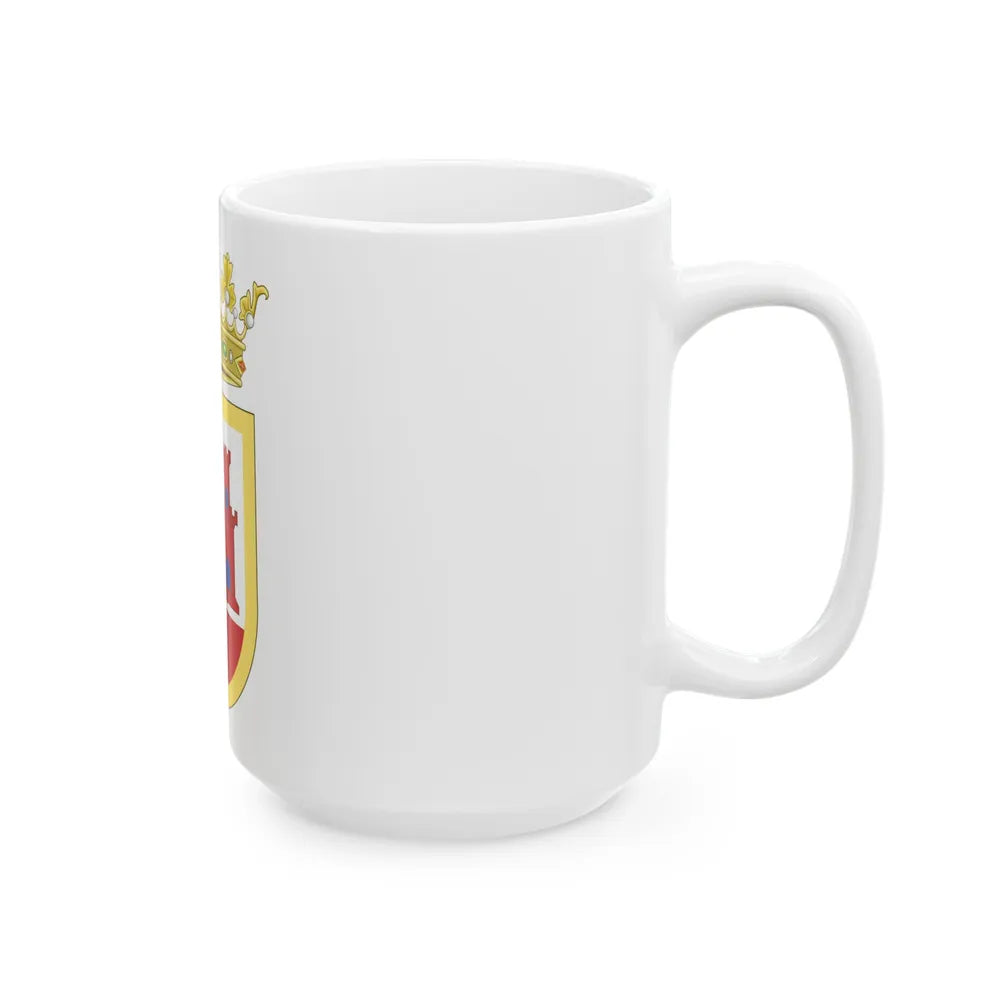 Coat of Arms of San Roque - White Coffee Mug-Go Mug Yourself