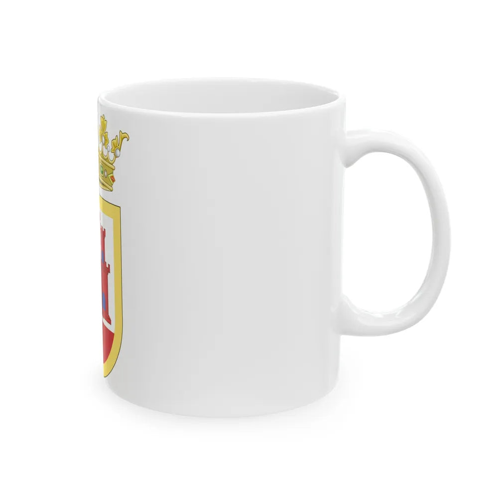 Coat of Arms of San Roque - White Coffee Mug-Go Mug Yourself