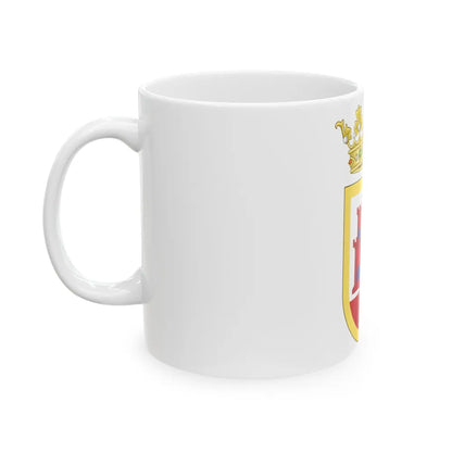 Coat of Arms of San Roque - White Coffee Mug-Go Mug Yourself