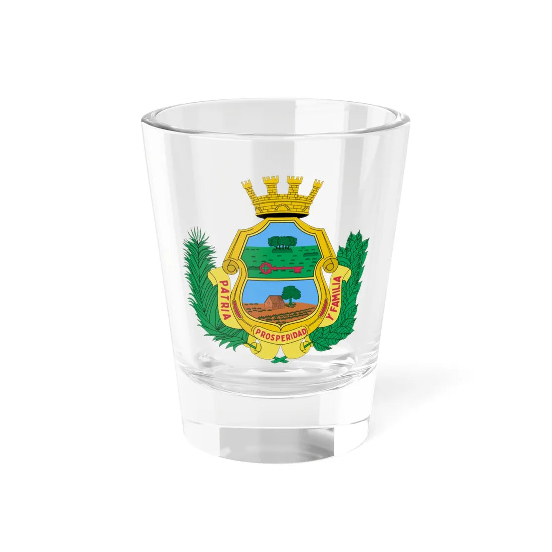 Coat of arms of Santa Clara (Cuba) (Coat of Arms) Shot Glass 1.5oz 1.5oz - Go Mug Yourself