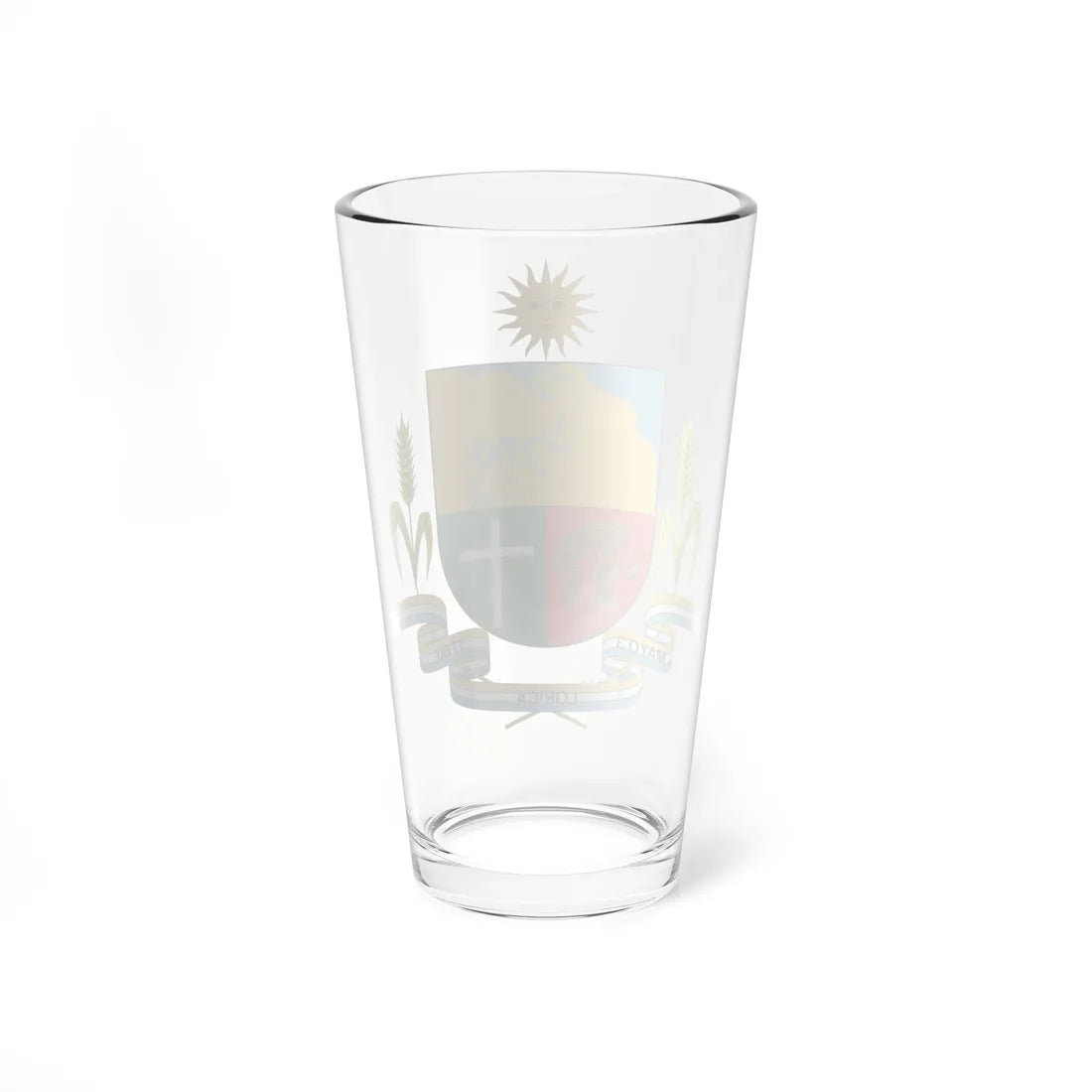 Coat of arms of Santa Cruz de Lorica (Colombia) (Coat of Arms) Pint Glass 16oz - Go Mug Yourself