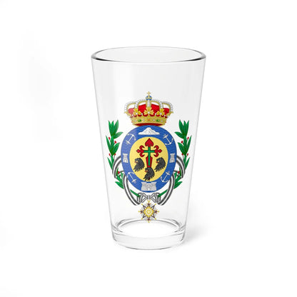 Coat of Arms of Santa Cruz de Tenerife (Spain) (Coat of Arms) Pint Glass 16oz 16oz - Go Mug Yourself