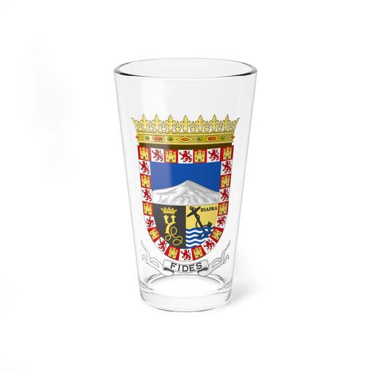 Coat of Arms of Santa Isabel City Spanish Guinea (Equatorial Guinea) (Coat of Arms) Pint Glass 16oz 16oz - Go Mug Yourself