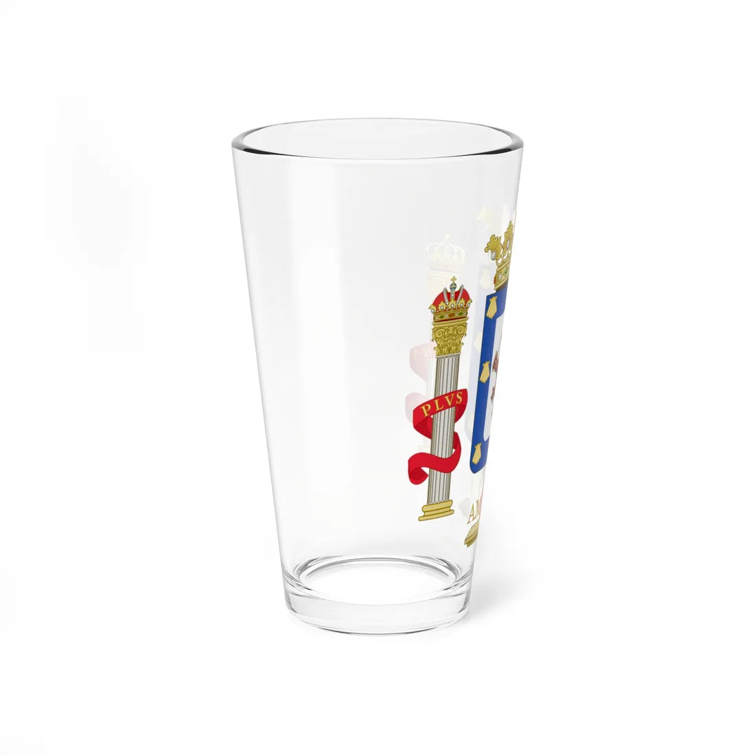 Coat of Arms of Santiago Charles IIIs Proclamation in Chile (Chile) (Coat of Arms) Pint Glass 16oz - Go Mug Yourself