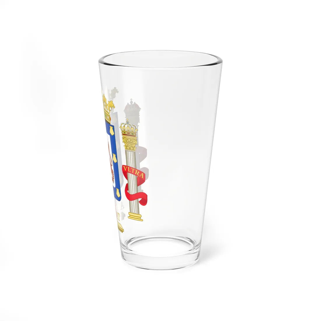 Coat of Arms of Santiago Charles IIIs Proclamation in Chile (Chile) (Coat of Arms) Pint Glass 16oz - Go Mug Yourself