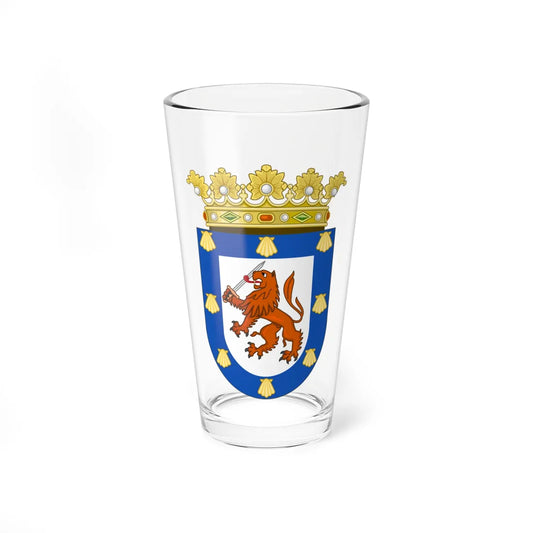 Coat of arms of Santiago Chile (Chile) (Coat of Arms) Pint Glass 16oz 16oz - Go Mug Yourself