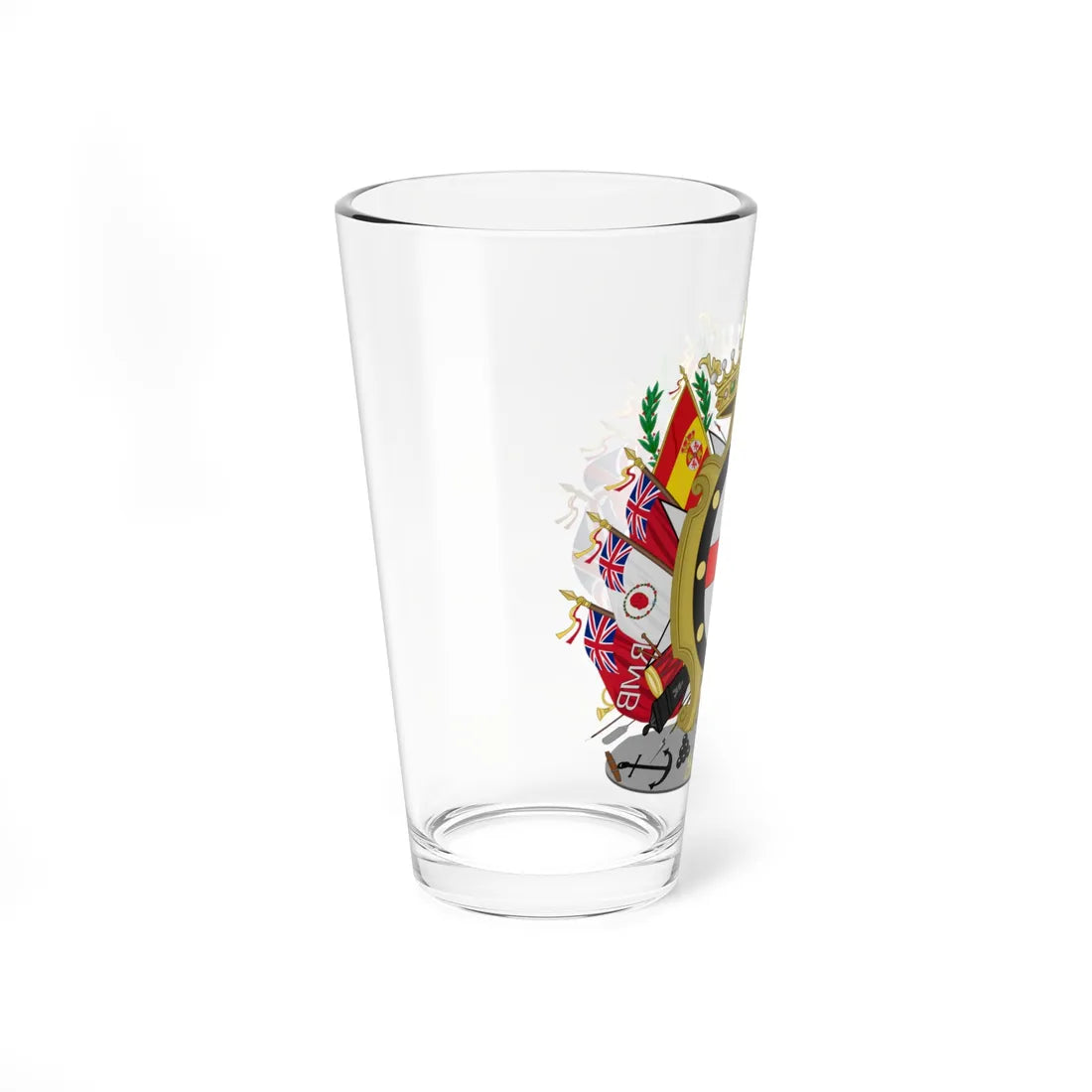 Coat of arms of Santiago de Liniers Count of Buenos Aires Viceroy of the Rio de la Plata (Equatorial Guinea) (Coat of Arms) Pint Glass 16oz - Go Mug Yourself