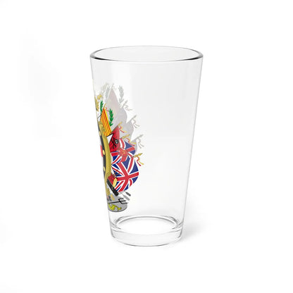 Coat of arms of Santiago de Liniers Count of Buenos Aires Viceroy of the Rio de la Plata (Equatorial Guinea) (Coat of Arms) Pint Glass 16oz - Go Mug Yourself