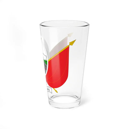 Coat of arms of Saraj Municipality (North Macedonia) (Coat of Arms) Pint Glass 16oz - Go Mug Yourself
