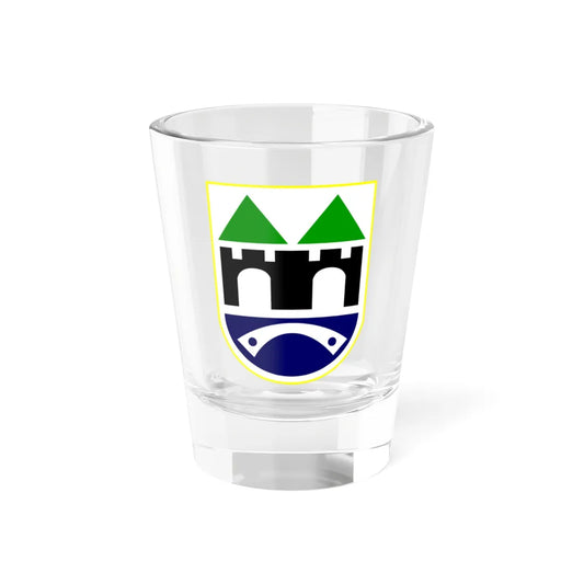 Coat of arms of Sarajevo (Bosnia and Herzegovina) (Coat of Arms) Shot Glass 1.5oz 1.5oz - Go Mug Yourself