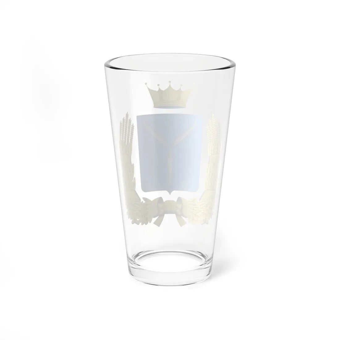 Coat of Arms of Saratov oblast with wreath (Russia) (Coat of Arms) Pint Glass 16oz - Go Mug Yourself