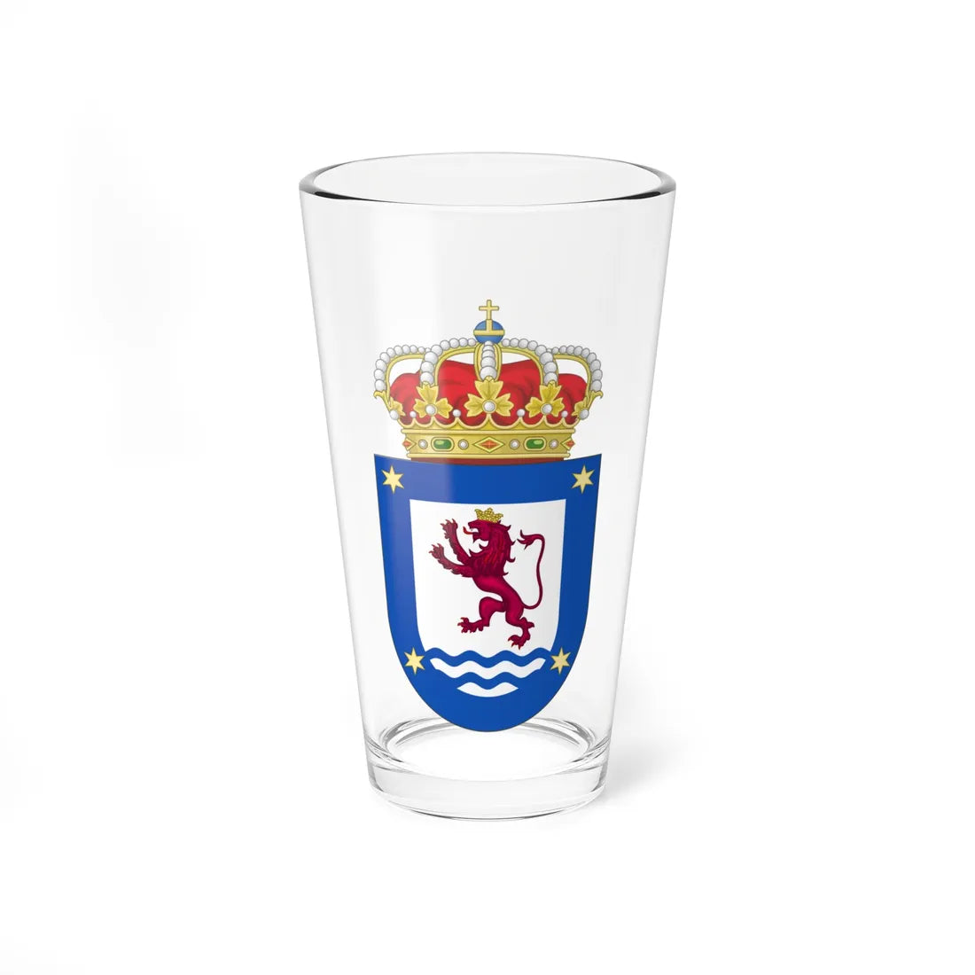 Coat of Arms of Sariegos (Spain) (Coat of Arms) Pint Glass 16oz 16oz - Go Mug Yourself