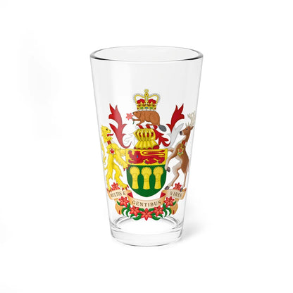 Coat of arms of Saskatchewan (Canada) (Coat of Arms) Pint Glass 16oz 16oz - Go Mug Yourself