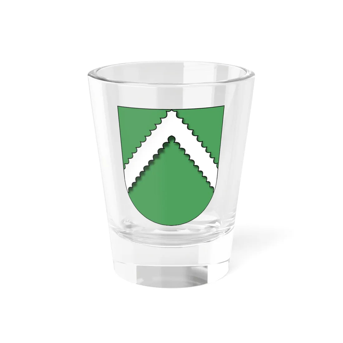 Coat of Arms of Sasnovy Bor (Belarus) (Coat of Arms) Shot Glass 1.5oz 1.5oz - Go Mug Yourself