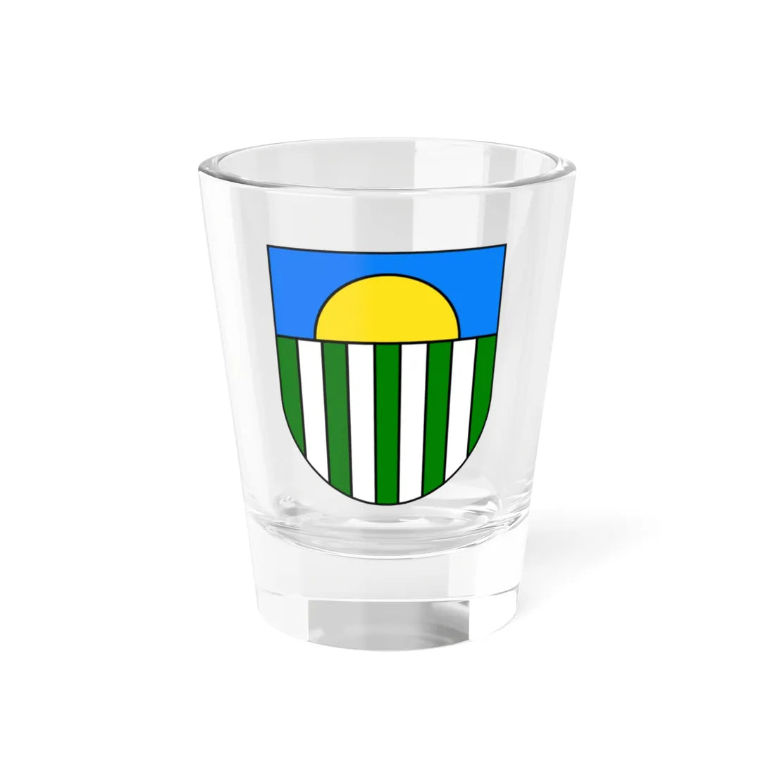 Coat of Arms of Saulkrasti (Latvia) (Coat of Arms) Shot Glass 1.5oz 1.5oz - Go Mug Yourself