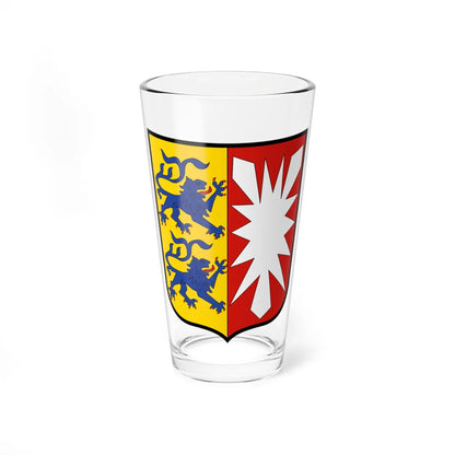 Coat of arms of Schleswig-Holstein (Germany) (Coat of Arms) Pint Glass 16oz 16oz - Go Mug Yourself