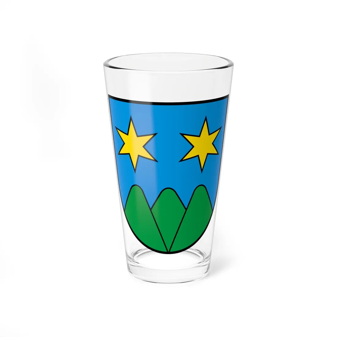 Coat of arms of Schneisingen (Switzerland) (Coat of Arms) Pint Glass 16oz 16oz - Go Mug Yourself