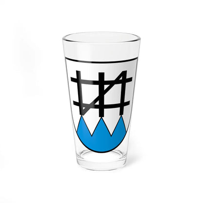 Coat of arms of Schwarzenberg LU (Switzerland) (Coat of Arms) Pint Glass 16oz 16oz - Go Mug Yourself