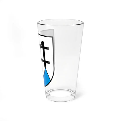 Coat of arms of Schwarzenberg LU (Switzerland) (Coat of Arms) Pint Glass 16oz - Go Mug Yourself