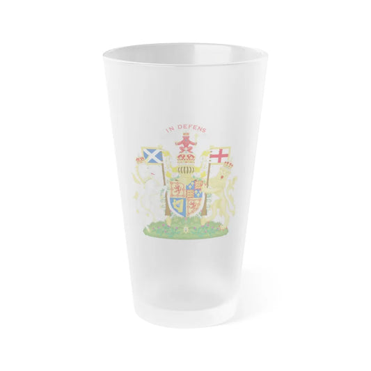 Coat of Arms of Scotland (1603-1649) - Frosted Pint Glass 16oz-Go Mug Yourself