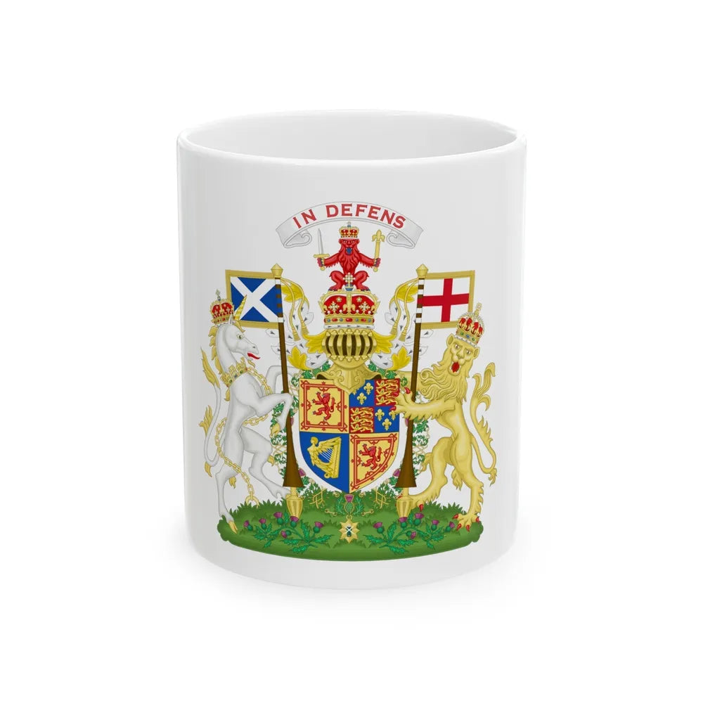 Coat of Arms of Scotland (1603-1649) - White Coffee Mug-11oz-Go Mug Yourself