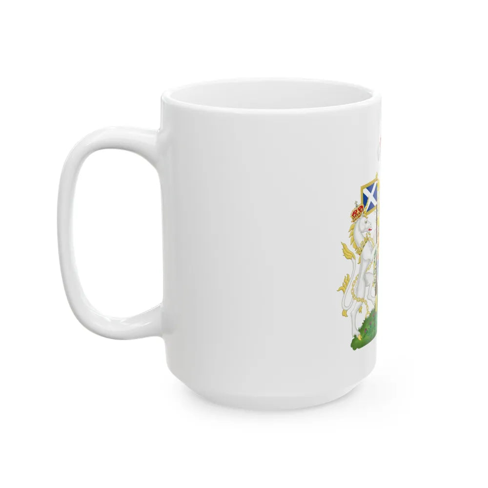 Coat of Arms of Scotland (1603-1649) - White Coffee Mug-Go Mug Yourself