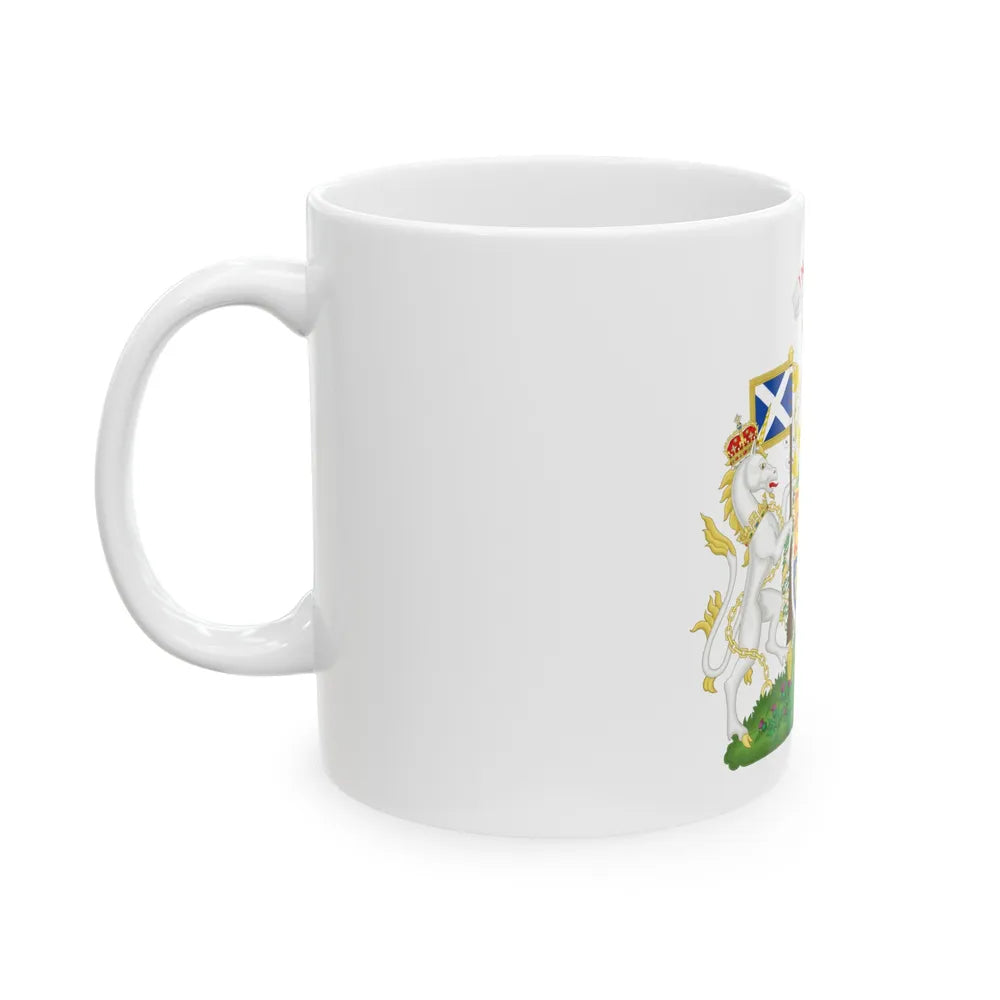 Coat of Arms of Scotland (1603-1649) - White Coffee Mug-Go Mug Yourself