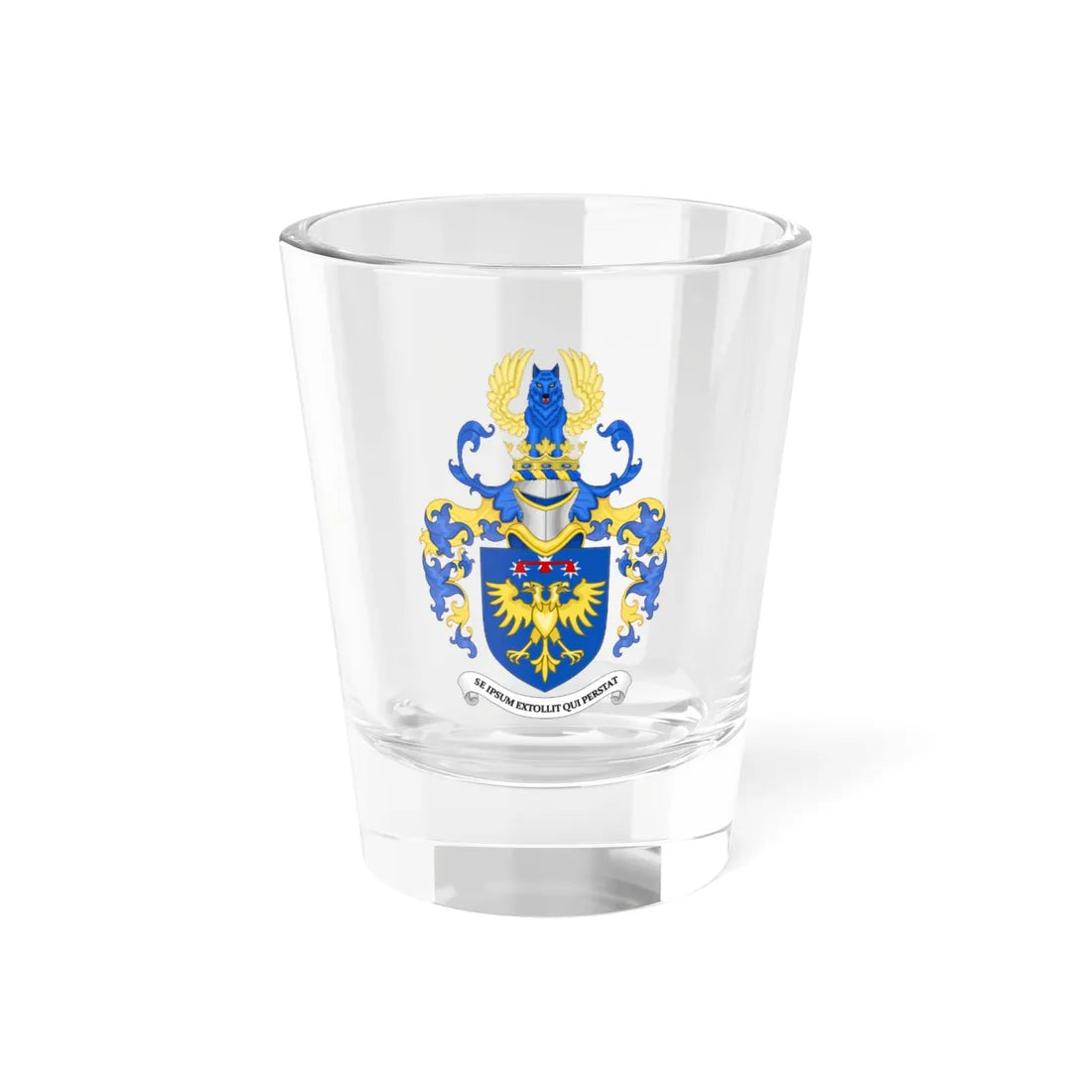 Coat of Arms of Sean Michael Harvey Brazeau as Heir Apparent Canada (Canada) (Coat of Arms) Shot Glass 1.5oz 1.5oz - Go Mug Yourself