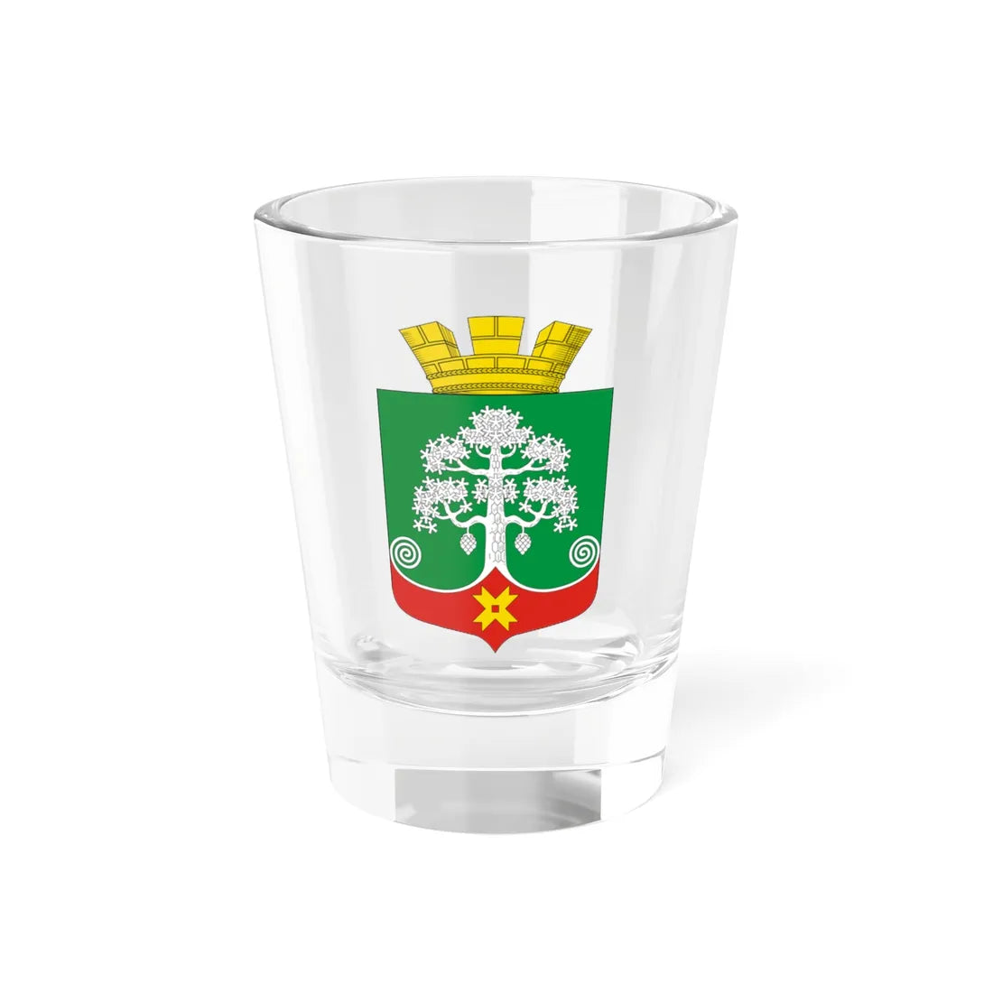 Coat of Arms of Segezha (Russia) (Coat of Arms) Shot Glass 1.5oz 1.5oz - Go Mug Yourself