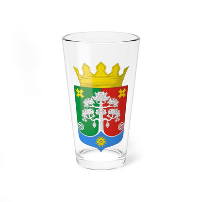 Coat of Arms of Segezhsky District (Russia) (Coat of Arms) Pint Glass 16oz 16oz - Go Mug Yourself