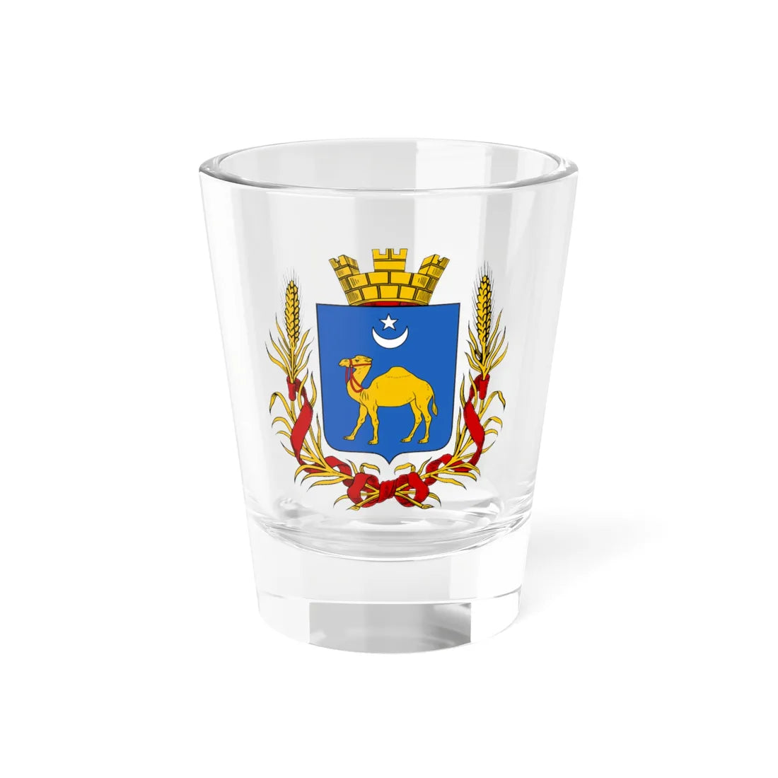 Coat of arms of Semipalatinsk 1878 project (Russia) (Coat of Arms) Shot Glass 1.5oz 1.5oz - Go Mug Yourself