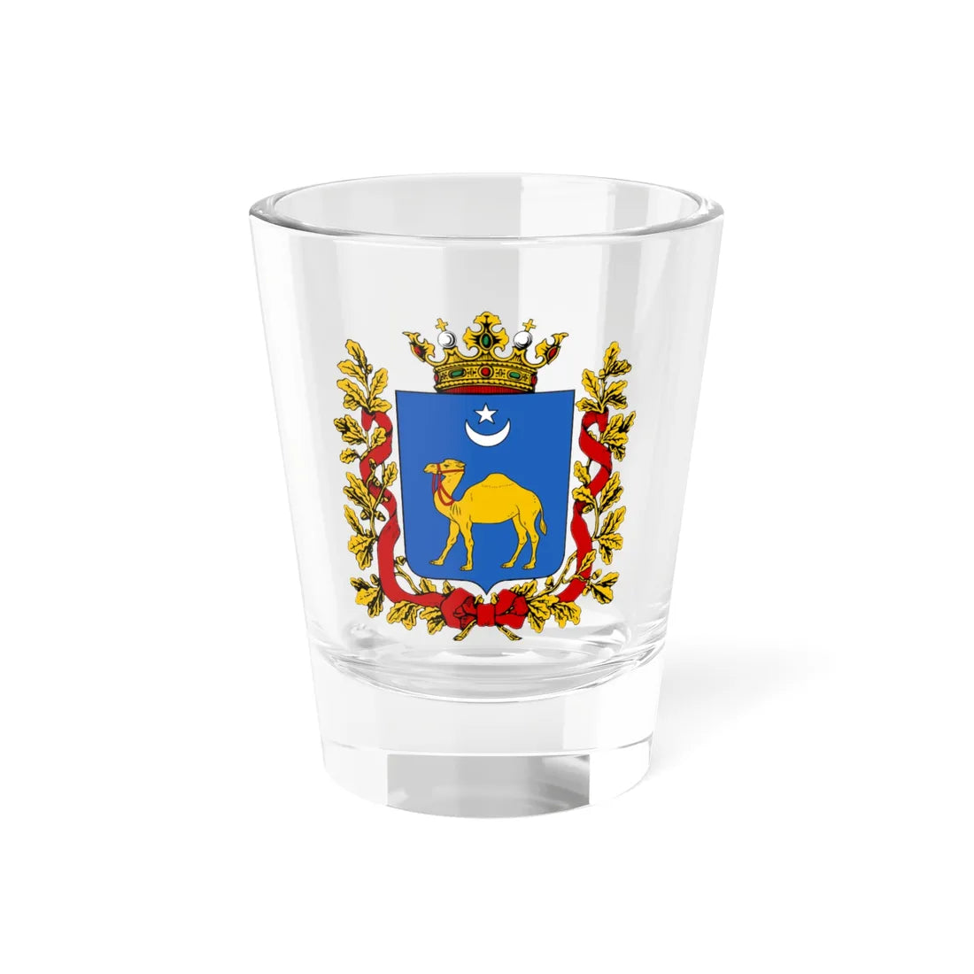 Coat of arms of Semipalatinsk Oblast 1878 (Russia) (Coat of Arms) Shot Glass 1.5oz 1.5oz - Go Mug Yourself