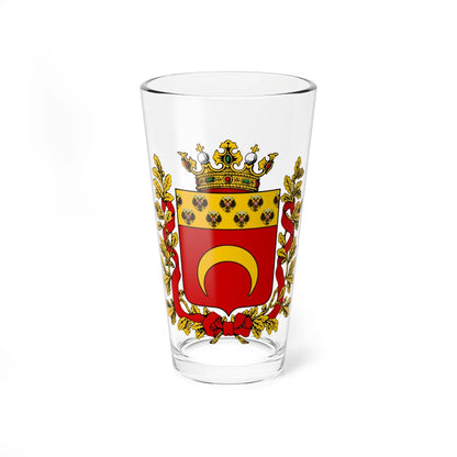 Coat of arms of Semirechensk Oblast (Russia) (Coat of Arms) Pint Glass 16oz 16oz - Go Mug Yourself