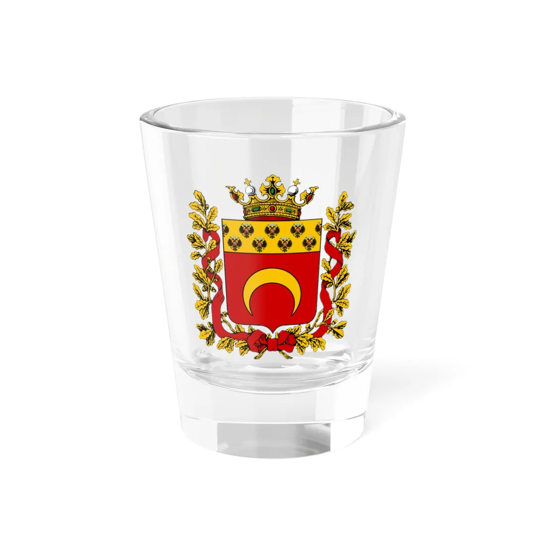 Coat of arms of Semirechensk Oblast (Russia) (Coat of Arms) Shot Glass 1.5oz 1.5oz - Go Mug Yourself