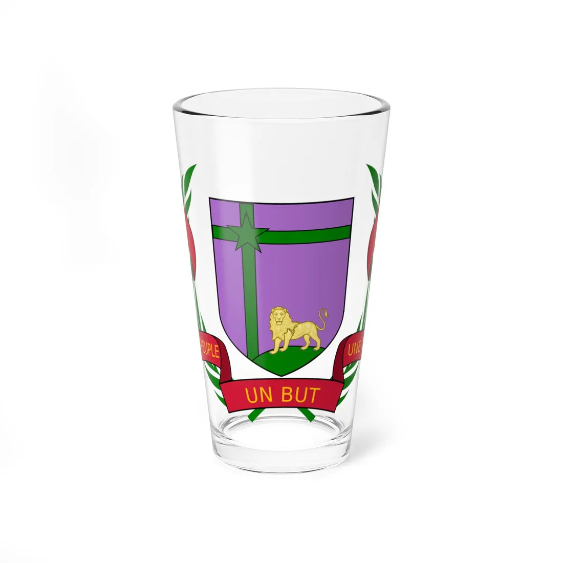 Coat of arms of Senegal 1960-1965 (Senegal) (Coat of Arms) Pint Glass 16oz 16oz - Go Mug Yourself