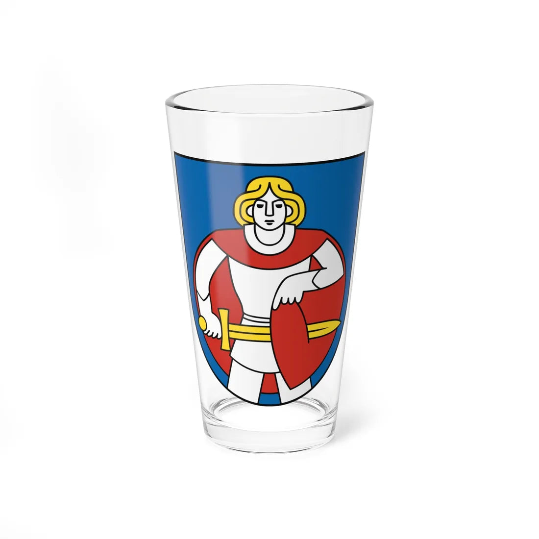 Coat of Arms of Senica (Slovakia) (Coat of Arms) Pint Glass 16oz 16oz - Go Mug Yourself