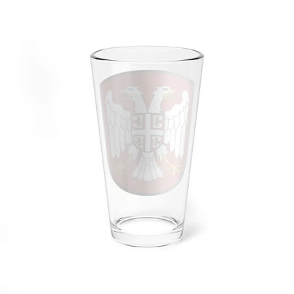 Coat of arms of serbia 1941 1944 vectorised (Serbia) (Coat of Arms) Pint Glass 16oz - Go Mug Yourself