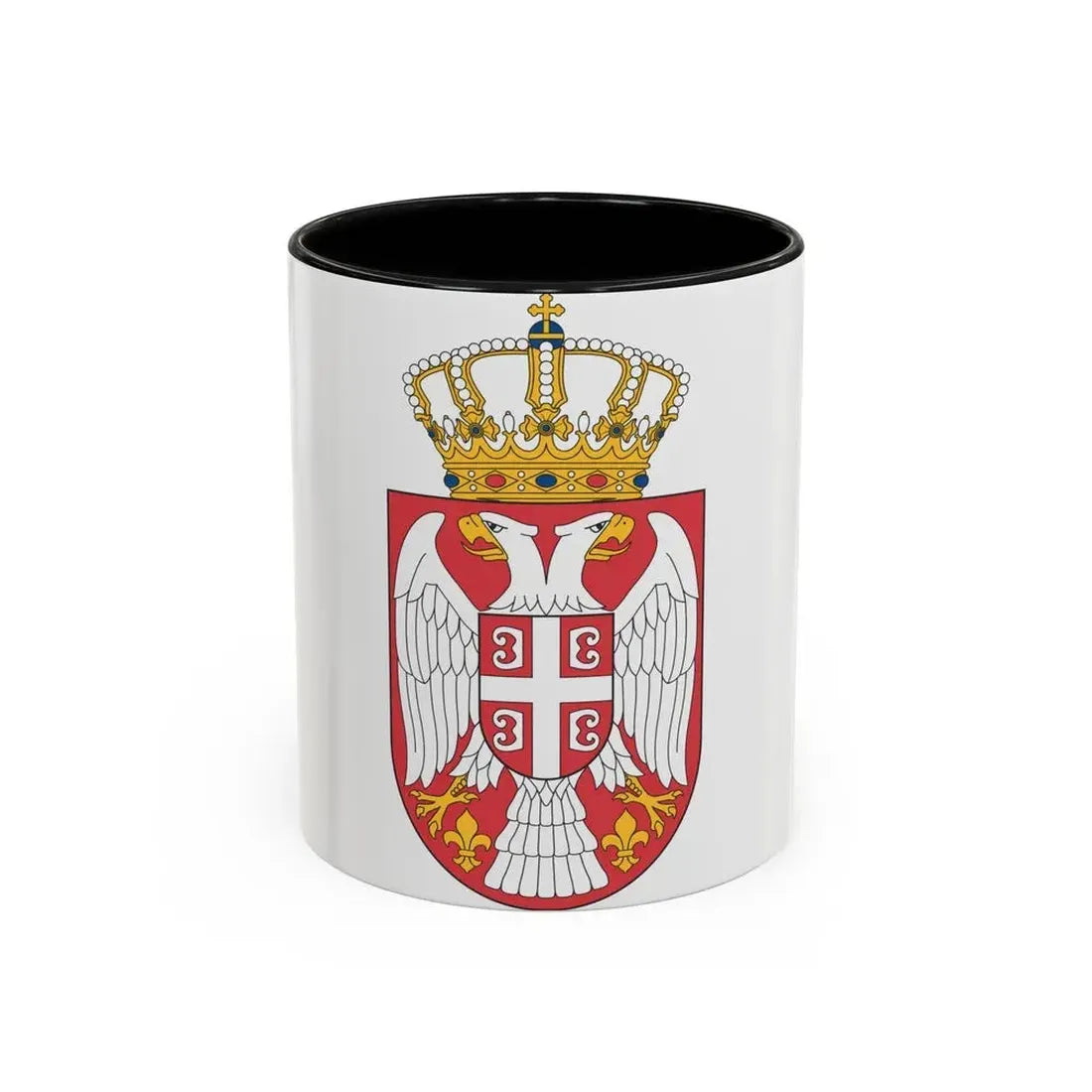 Coat of arms of Serbia 2 - Accent Coffee Mug 11oz Black - Go Mug Yourself