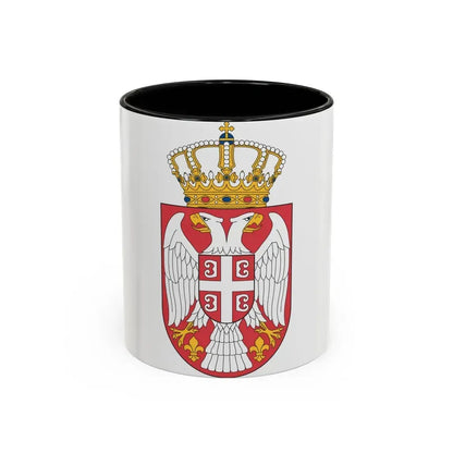 Coat of arms of Serbia 2 - Accent Coffee Mug 11oz Black - Go Mug Yourself