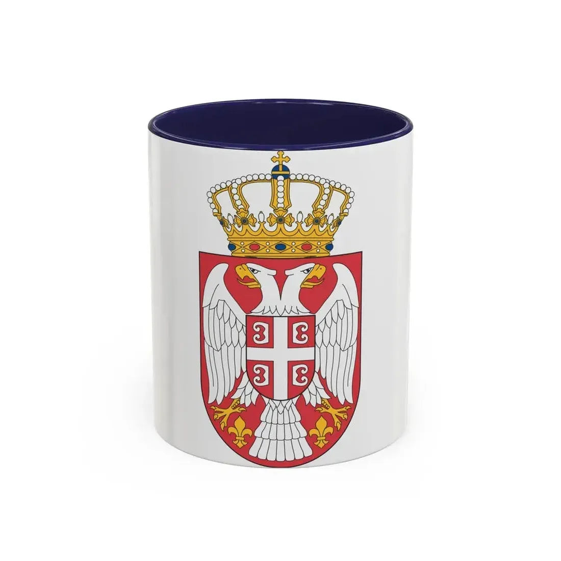 Coat of arms of Serbia 2 - Accent Coffee Mug 11oz Navy - Go Mug Yourself