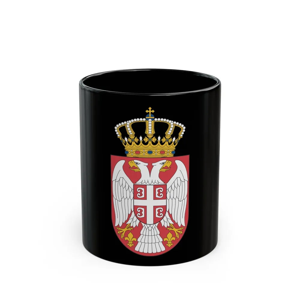 Coat of arms of Serbia 2 - Black Coffee Mug-11oz-Go Mug Yourself