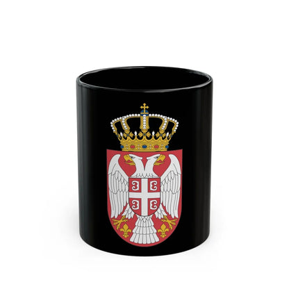 Coat of arms of Serbia 2 - Black Coffee Mug-11oz-Go Mug Yourself