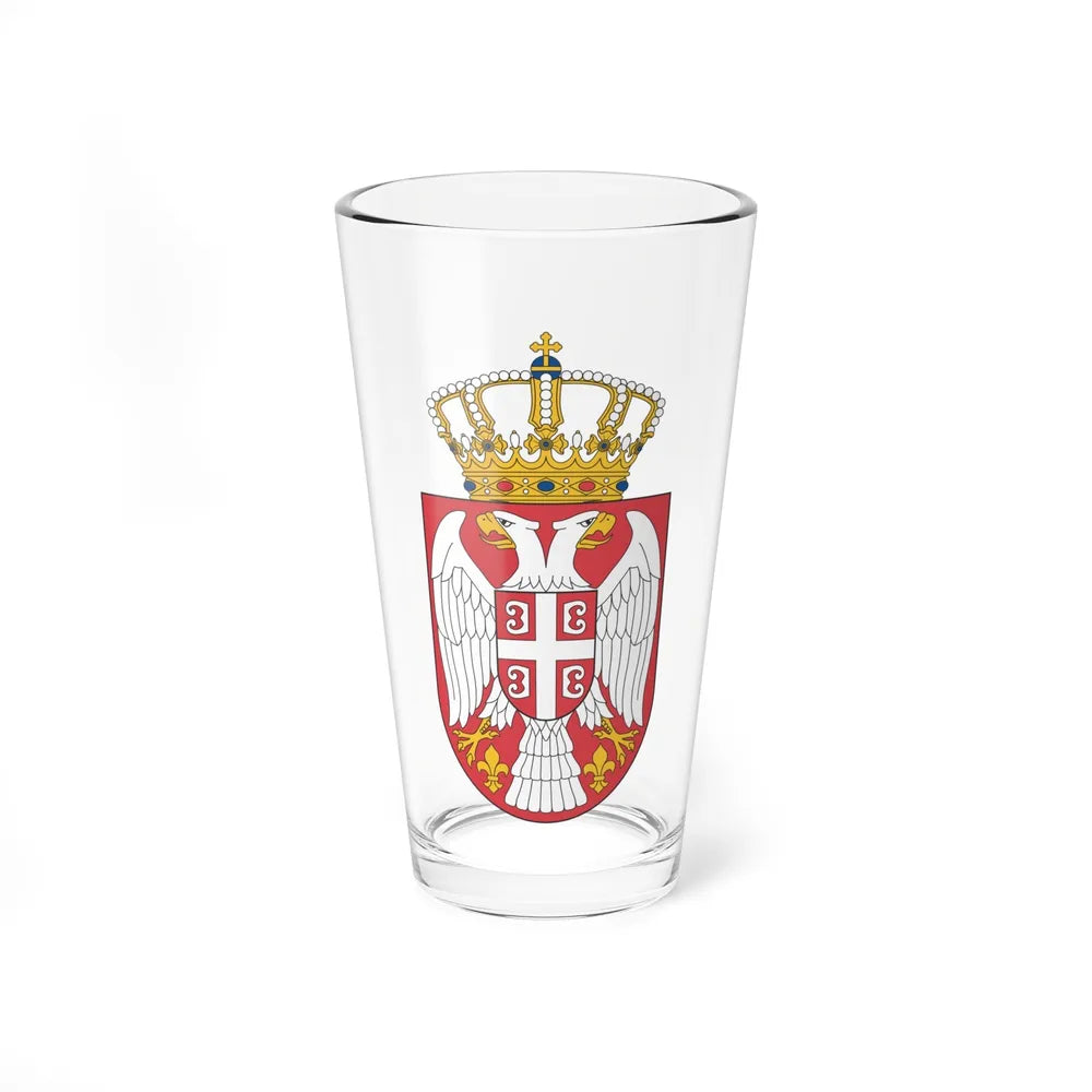 Coat of arms of Serbia 2 - Pint Glass 16oz-16oz-Go Mug Yourself