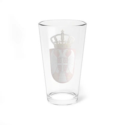 Coat of arms of Serbia 2 - Pint Glass 16oz-Go Mug Yourself