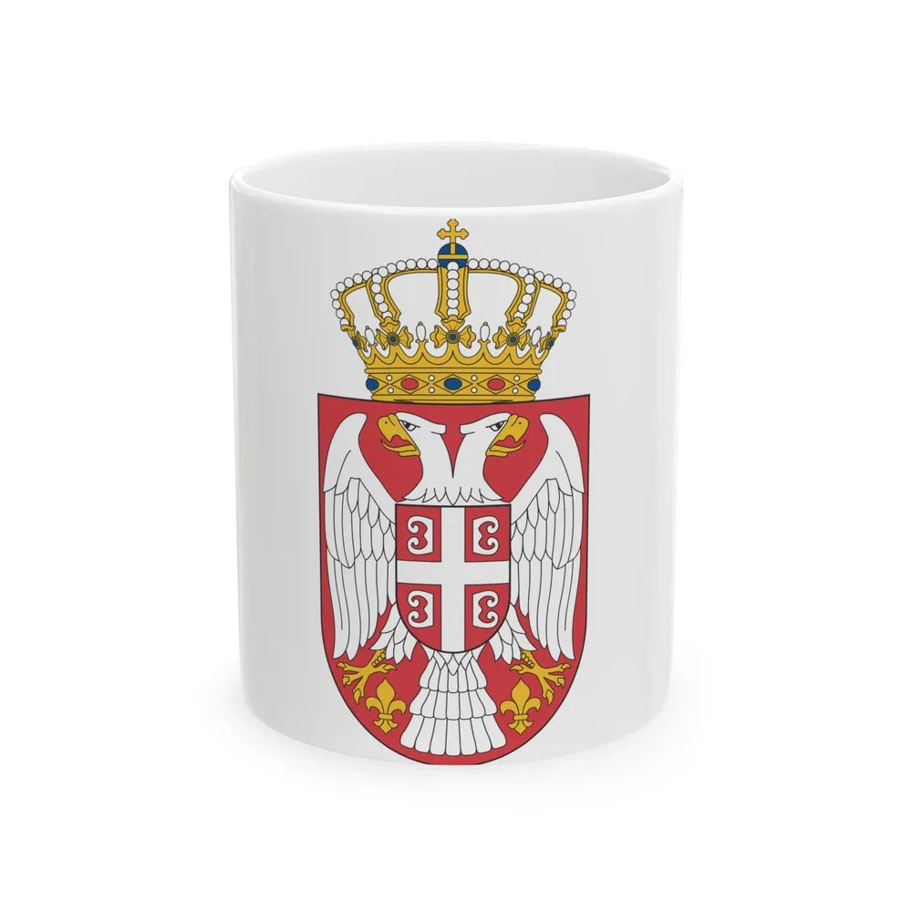 Coat of arms of Serbia 2 - White Coffee Mug-11oz-Go Mug Yourself